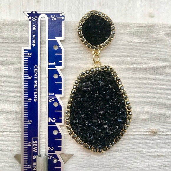 Anthropologie Midnight Drop Earrings - Picture 3 of 8